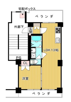 【間取り】 | サンステージ府中 | 間取りです。