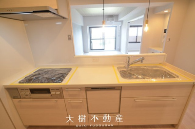 【キッチン】 | ライオンズマンションかしわ台　2階　3LDK　リフォーム済み【仲介手数料無料】