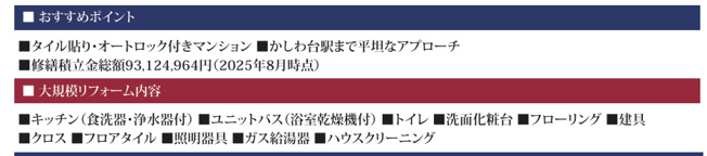 【その他】 | ライオンズマンションかしわ台　2階　3LDK　リフォーム済み【仲介手数料無料】