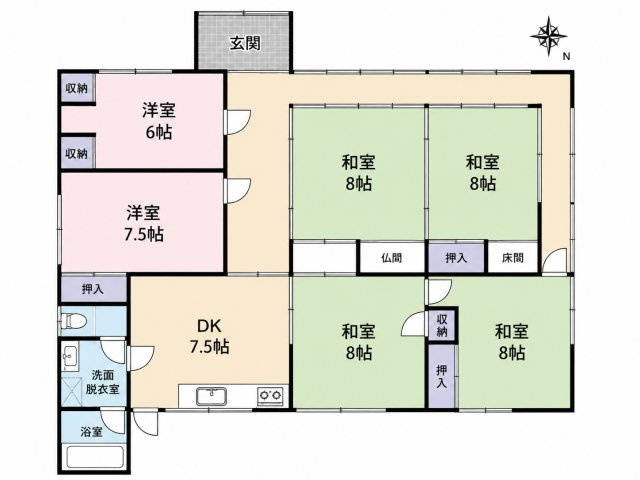 稲敷市結佐　中古戸建の間取り|※画像の一部はAIを用いて加工・編集しています。実際の状況と異なる場合がありますので、ご了承下さい。