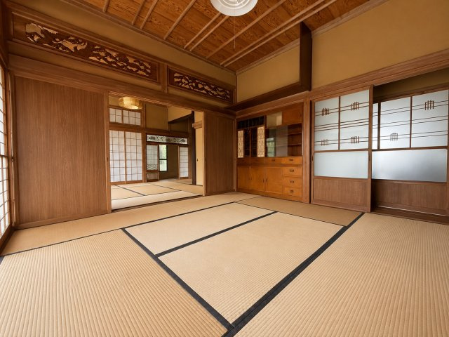 稲敷市結佐　中古戸建の和室|※画像の一部はAIを用いて加工・編集しています。実際の状況と異なる場合がありますので、ご了承下さい。