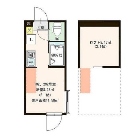 【間取り】 | ハーモニーテラス栄町Ⅳ