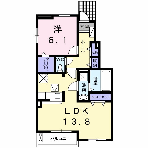 ハイソラーレ　Ⅲの間取り