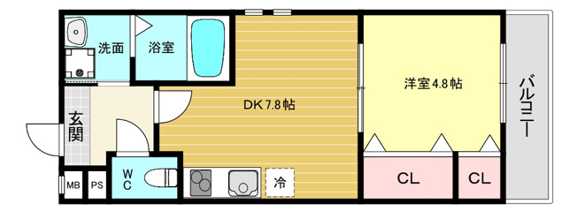 【間取り】 | フジパレス西宮甲東園Ⅲ番館 