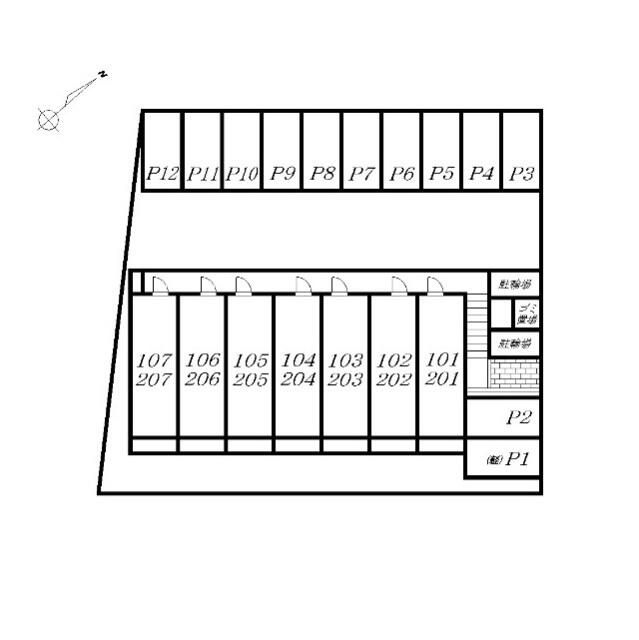 アムール　高堀の区画図