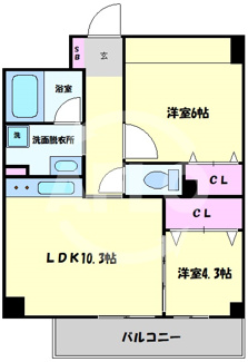 【間取り】 | Cryptomeria日本橋　高津小学校区 | Cryptomeria日本橋（クリプトメリア日本橋）　間取り