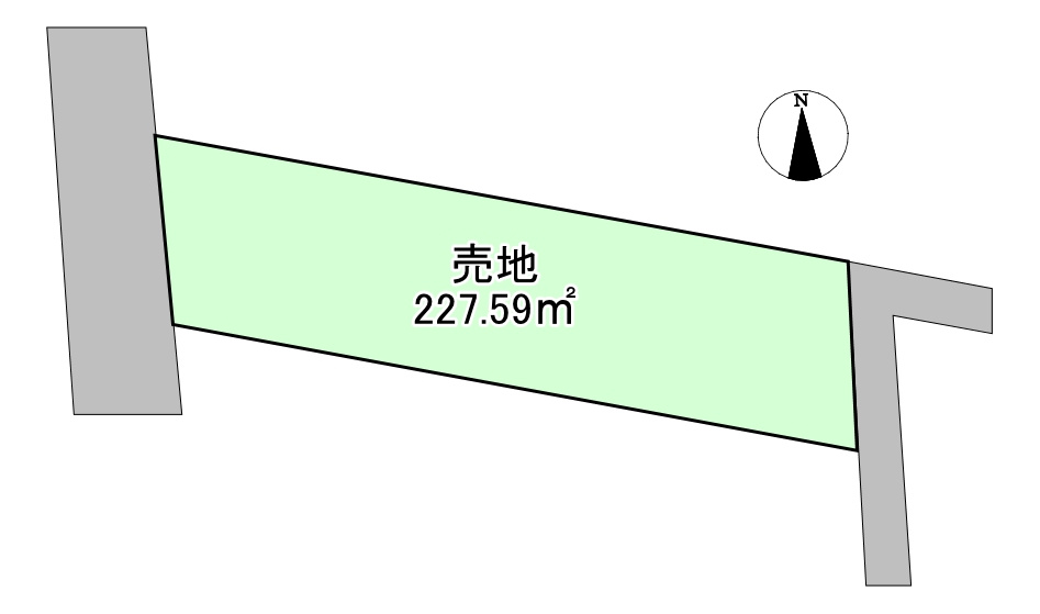 甲府市住吉一丁目　売地の土地図