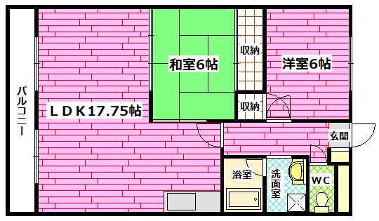 住吉コーポの間取り