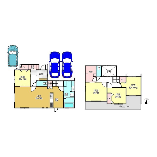 宝塚市光ガ丘2丁目新築一戸建ての間取り