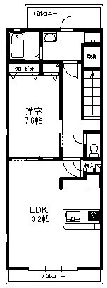 メゾンラヴィーヌの間取り