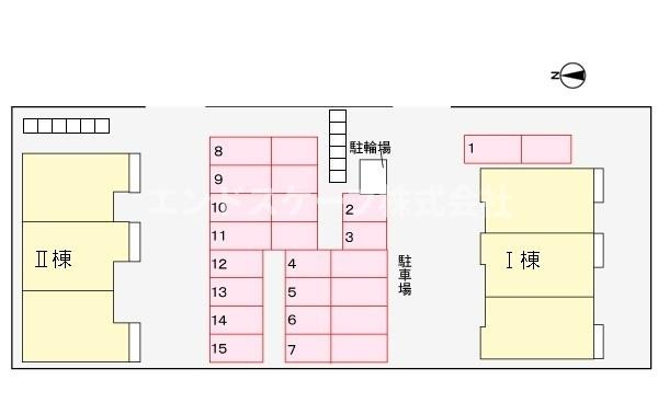 穂積Ⅰの区画図|高崎、前橋のお部屋探しはエンドスケープまで！お客様の理想お聞かせ下さい♪