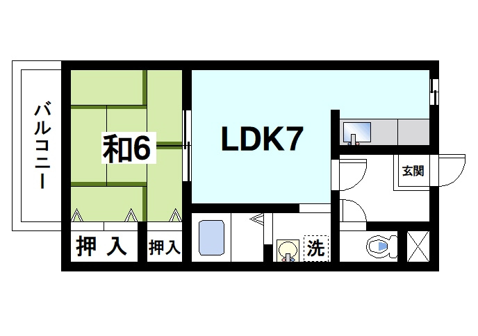 ローレル大光の間取り|通風良好で快適な間取りです