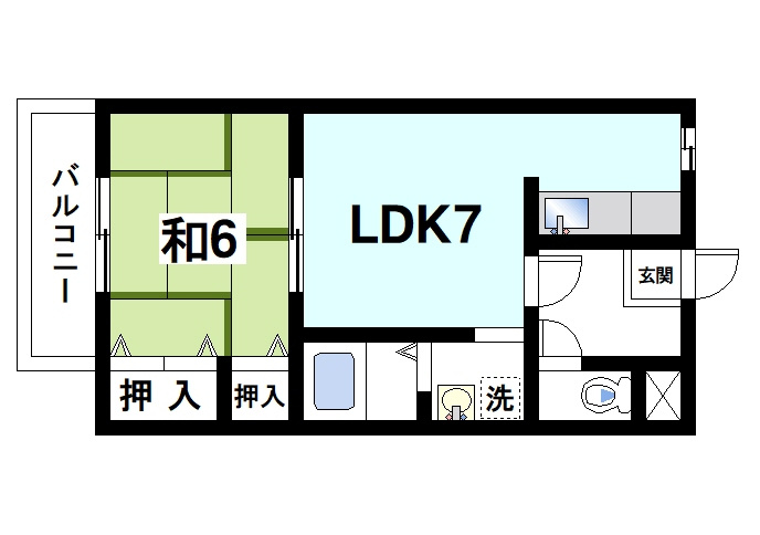 ローレル大光の間取り|通風良好で快適な間取りです