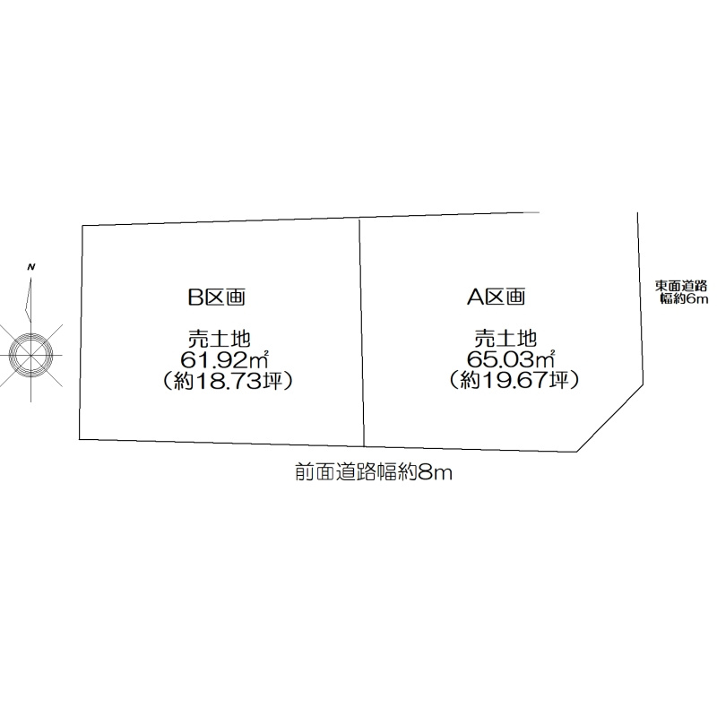 【トーヨーホーム売主/売土地】中区正木二丁目Ａ区画の区画図|全体区画図