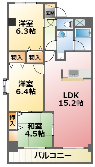 甲子園ガーデンハウスの間取り