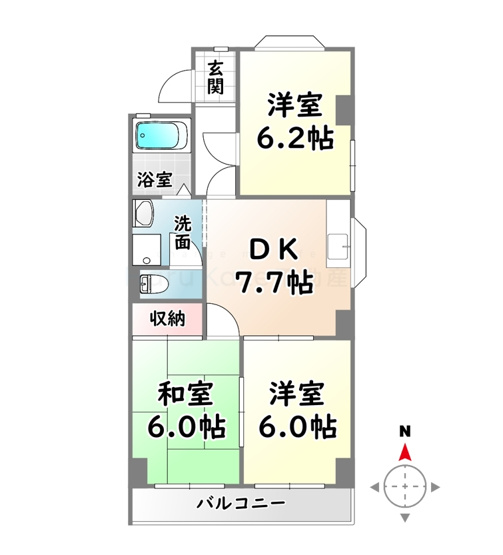 【間取り】 | グランドハイム【名古屋市賃貸・瑞穂区】