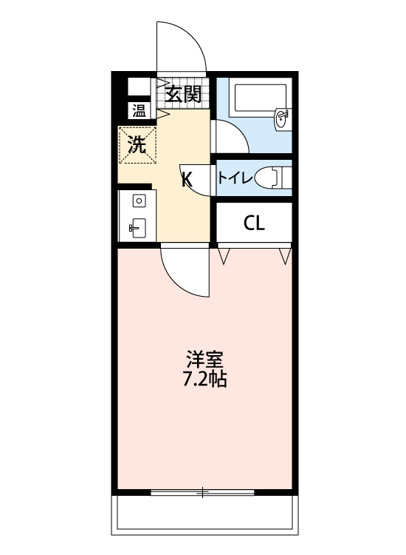 【間取り】 | ジュネス福田（ぼくでん）Ｄ棟