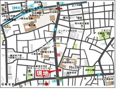 【地図】PARK MODERN 中野南