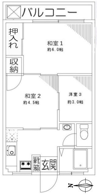 ドゥエリング三愛東青梅の間取り
