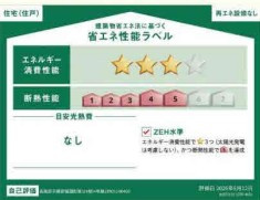 【商談中】クワイエ　各務原市蘇原菊園町第1　全4区画分譲の省エネ性能ラベル|販売住戸が複数の場合、本ラベルは特定の住戸の性能を示し、全ての住戸の性能を示すものではありません