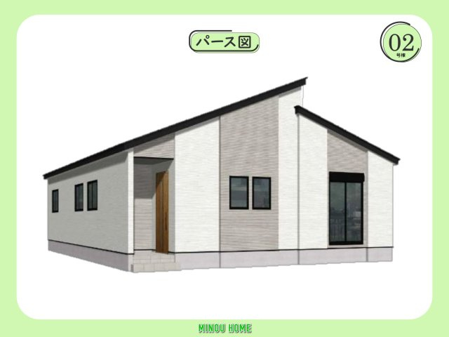 佐賀市大和町大字尼寺-6期の外観|■■2号棟／完成予想パース図■■