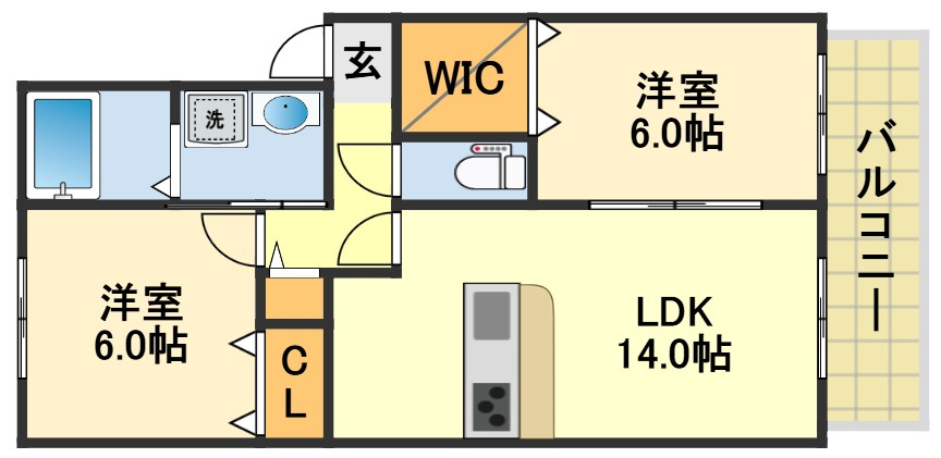 フォレストほうじの木の間取り