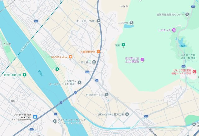 野洲市三上　第1期　新築一戸建ての地図