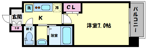 TOYOTOMi STAY Premium ABENO天王寺の間取り|TOYOTOMI STAY PREMIUM ABENO天王寺　間取り