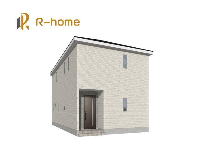 土浦市木田余西台第2　新築戸建て　4号棟の外観パース|2026年9月完成予定！近隣の同仕様完成物件をご見学いただけます♪