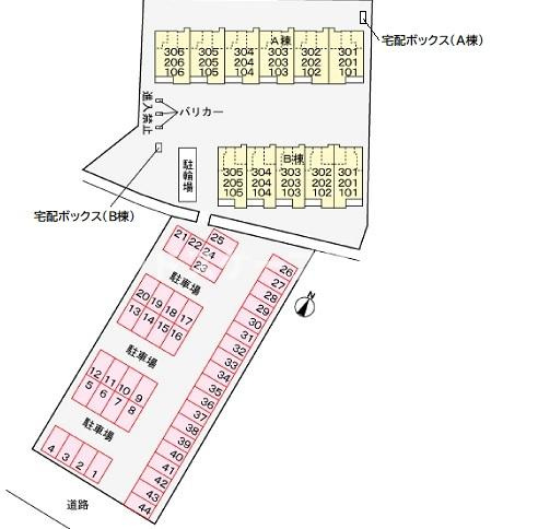 クラール　島野　Ｂの区画図|高崎、前橋のお部屋探しはエンドスケープまで！お客様の理想お聞かせ下さい♪