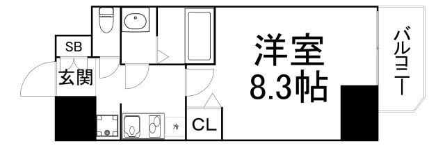 【間取り】 | プレサンス谷町九丁目駅前