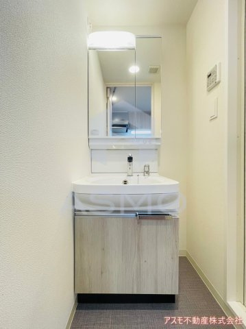 【洗面所】 | プレサンス谷町九丁目駅前 | 同マンション別部屋　参考写真