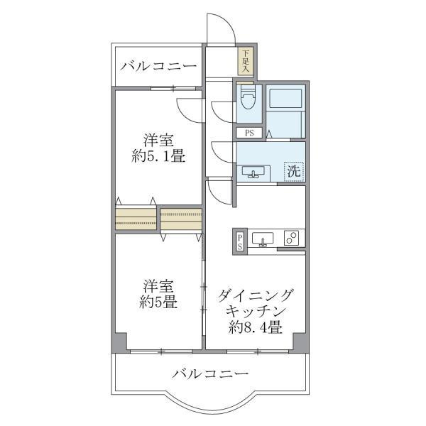 西船橋スクエアガーデンの間取り