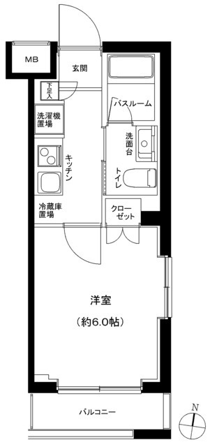 マーロ立石レジデンス＃Ｒの間取り