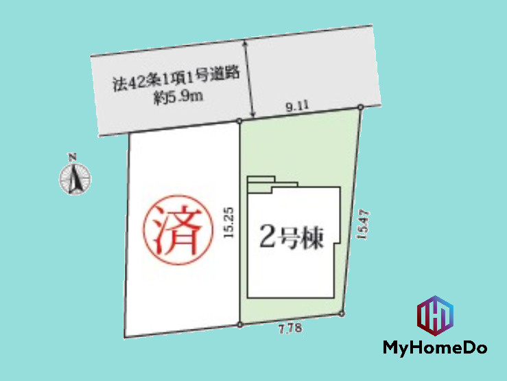 守山区村合町の区画図