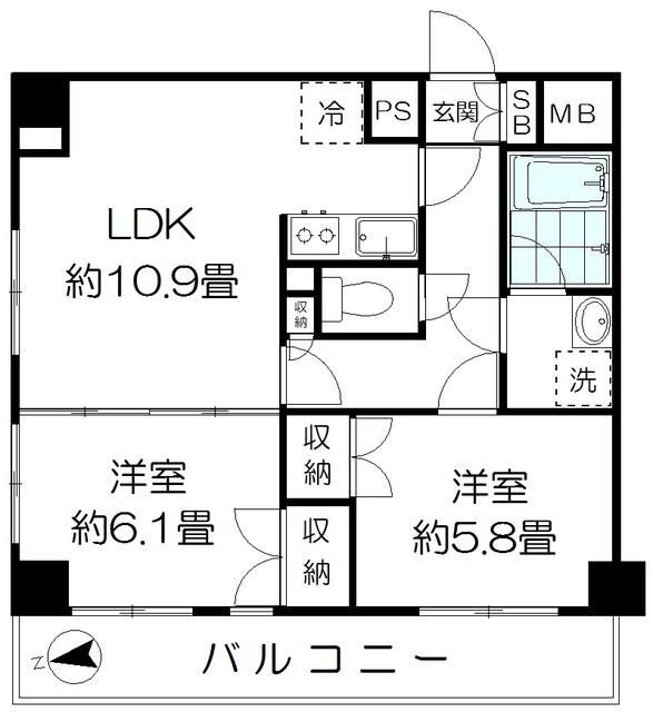 レジデンス上野の間取り