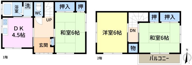松島４丁目貸家の間取り