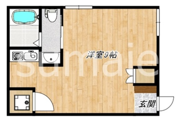 6(シス)の間取り|間取図です。
