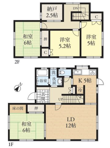 【間取り】 | 日高市武蔵台4丁目　中古戸建