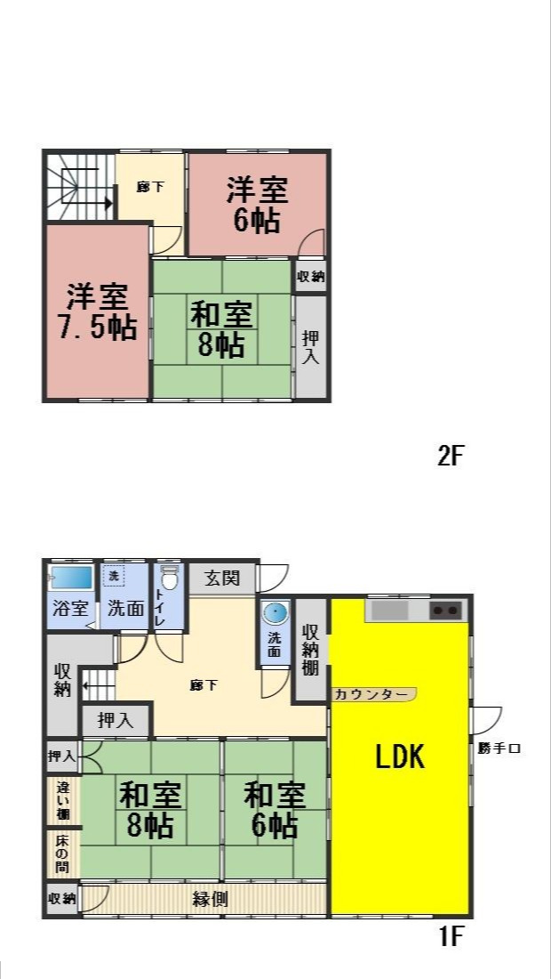 ６７０２０　岐阜市古市場中古戸建ての間取り