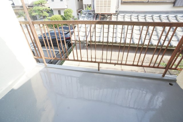 谷口町連棟のバルコニー
