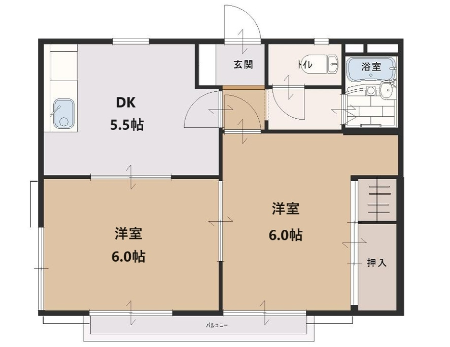 ボナール清瀬の間取り