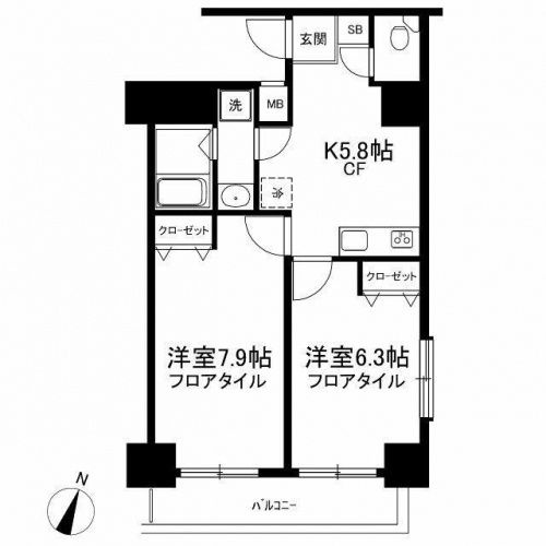 ロリエ笹塚の間取り
