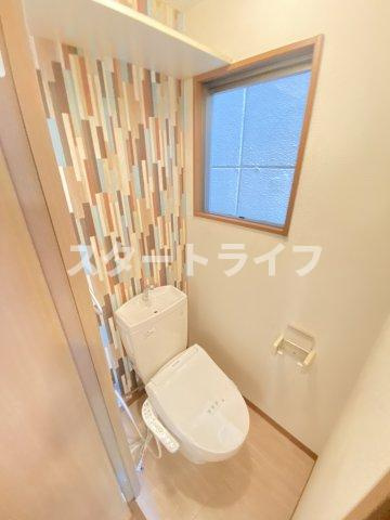 大阪市東淀川区東中島１丁目の賃貸マンションのトイレ