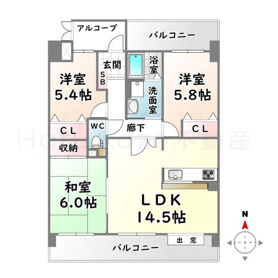 【間取り】 | ラビデンス笠寺【名古屋市賃貸・分譲タイプ】