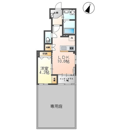 【間取り】 | WISTARIA 筑紫A | 間取図