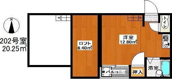 サンスカイ貝塚駅前の間取り