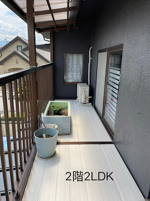 広丘野村　中古住宅のバルコニー
