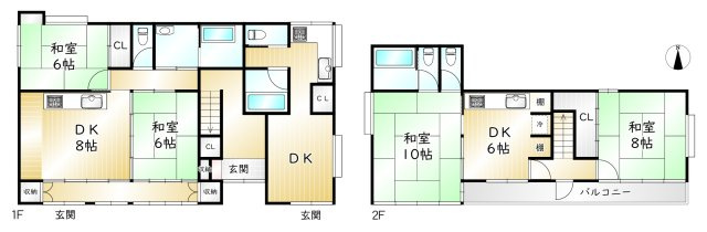 広丘野村　中古住宅の間取り