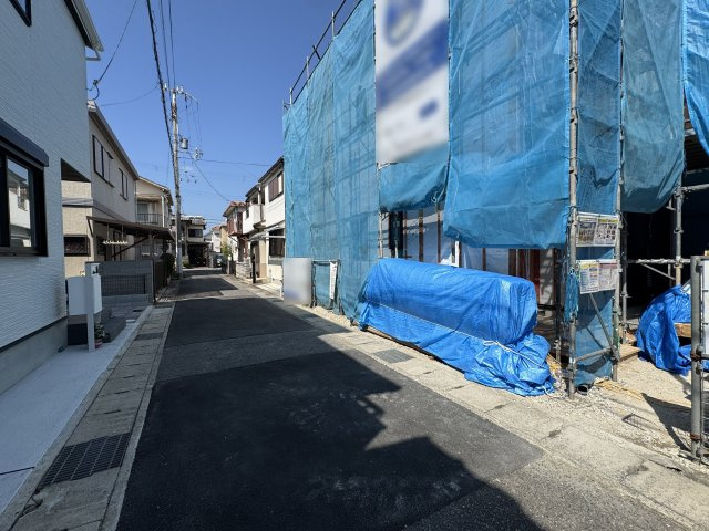明石市朝霧町１丁目新築戸建の前面道路含む現地写真|2026年07月19日撮影